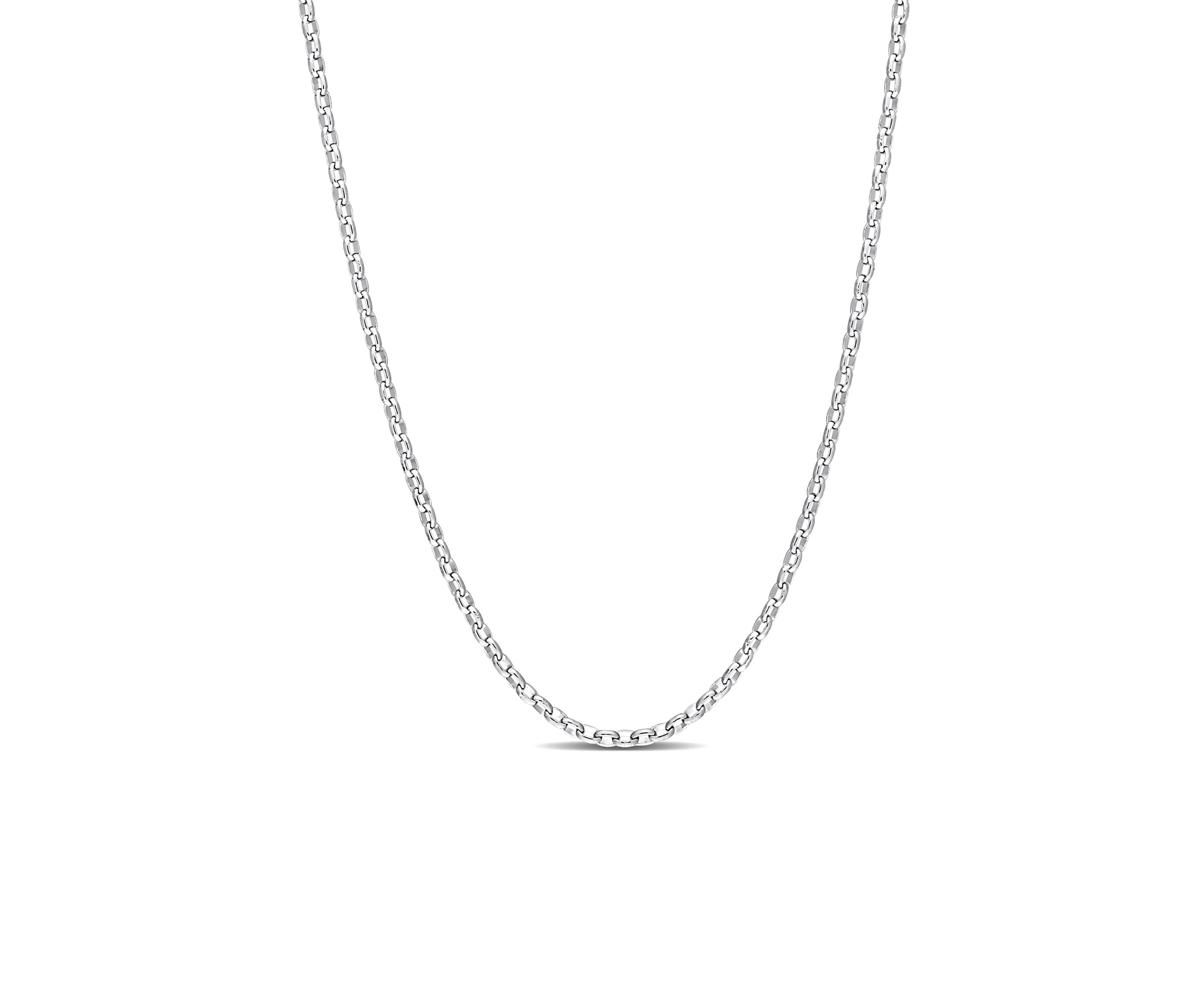 Sterling Silver Rolo Chain Necklace