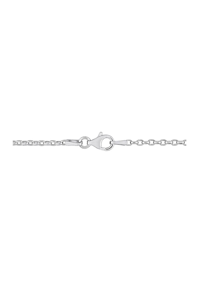 Sterling Silver Rolo Chain Necklace