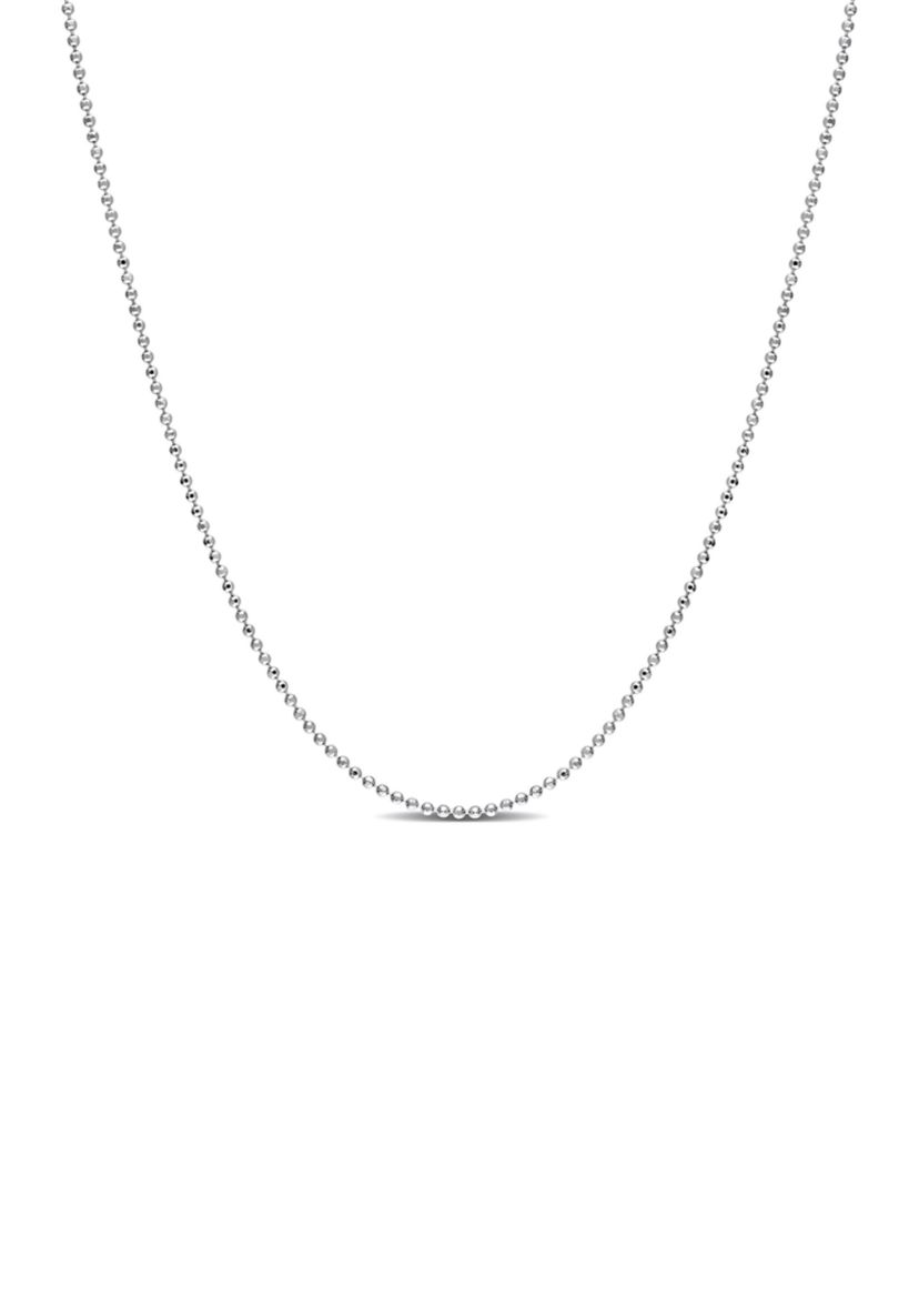 Sterling Silver 1mm Ball Chain Necklace