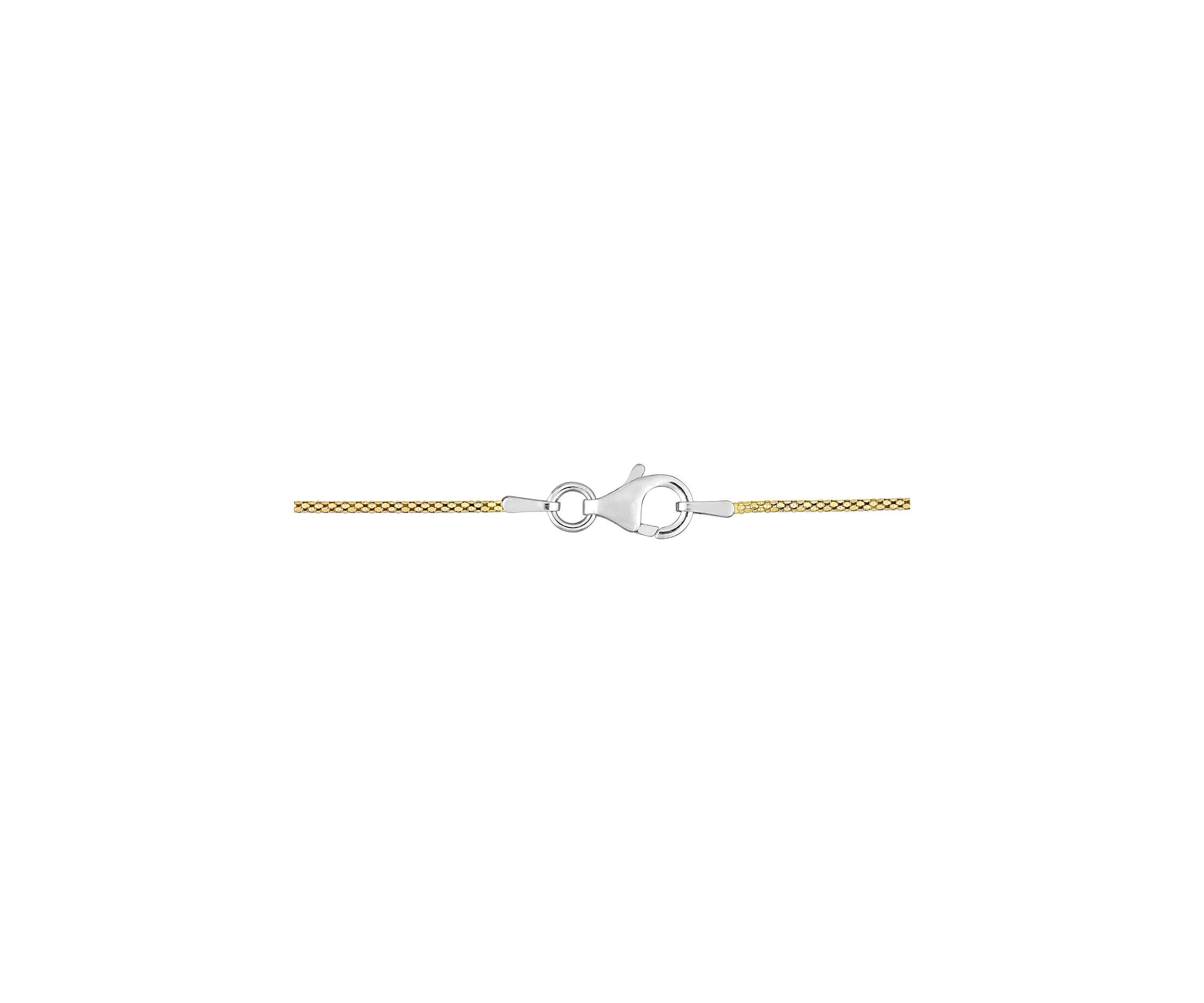 18k Yellow Gold Plated Sterling Silver 6mm Ball Station Chain Necklace