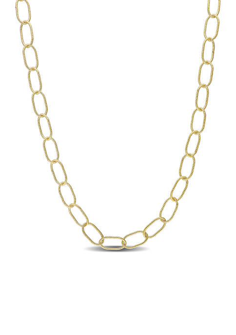 Belk & Co. 18K Yellow Gold Plated Sterling