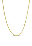 18k Yellow Gold Plated Sterling Silver 1.2 Millimeter Snake Chain Necklace