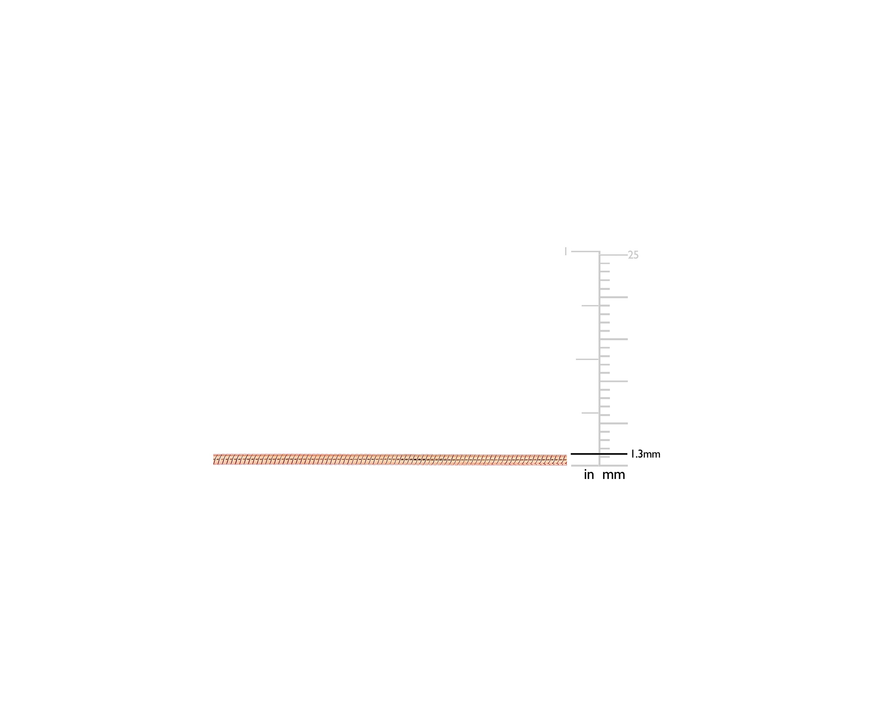 18k Rose Gold Plated Sterling Silver 1.2mm Snake Chain Bracelet