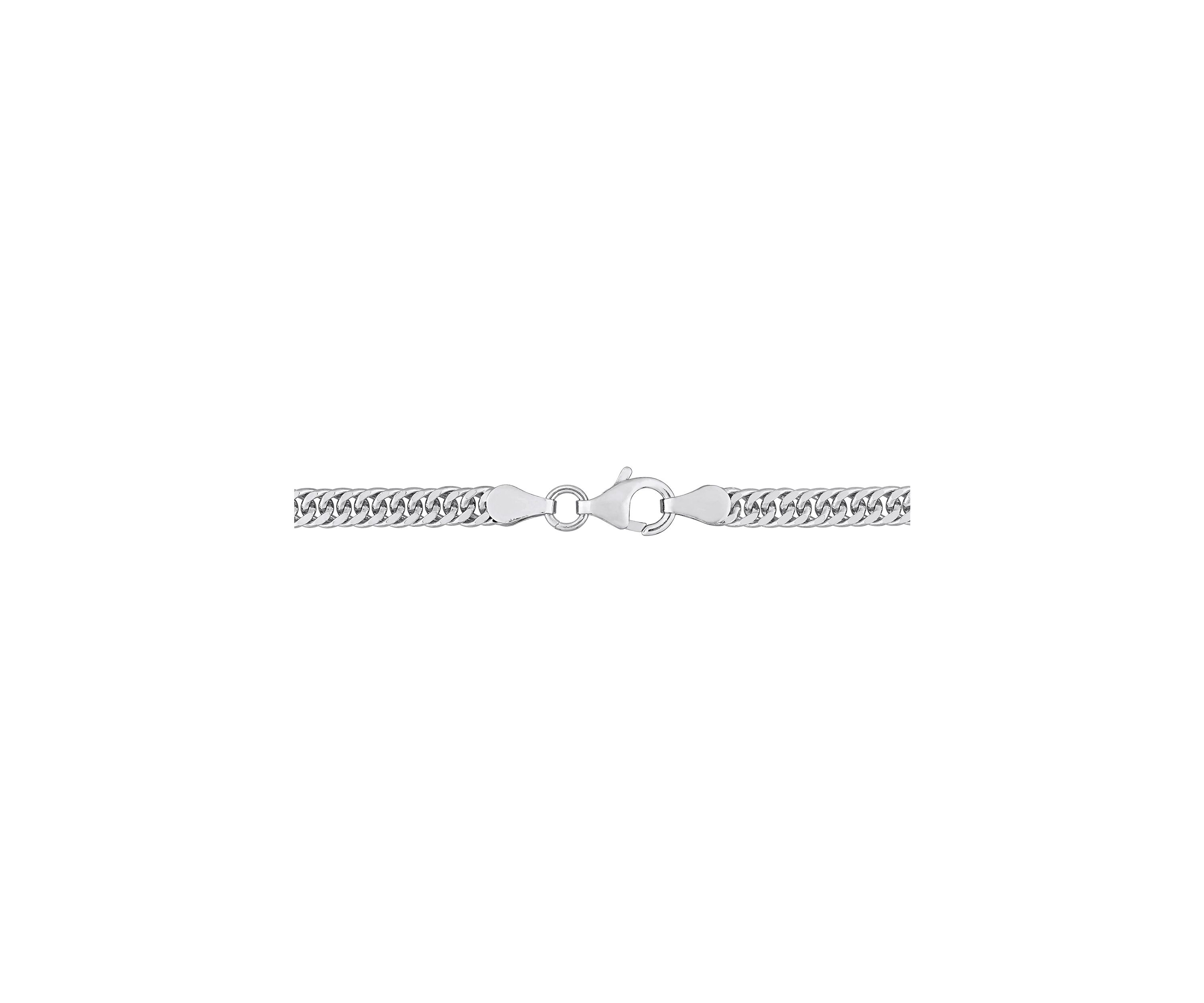 Sterling Silver Fancy Curb Link Chain Necklace