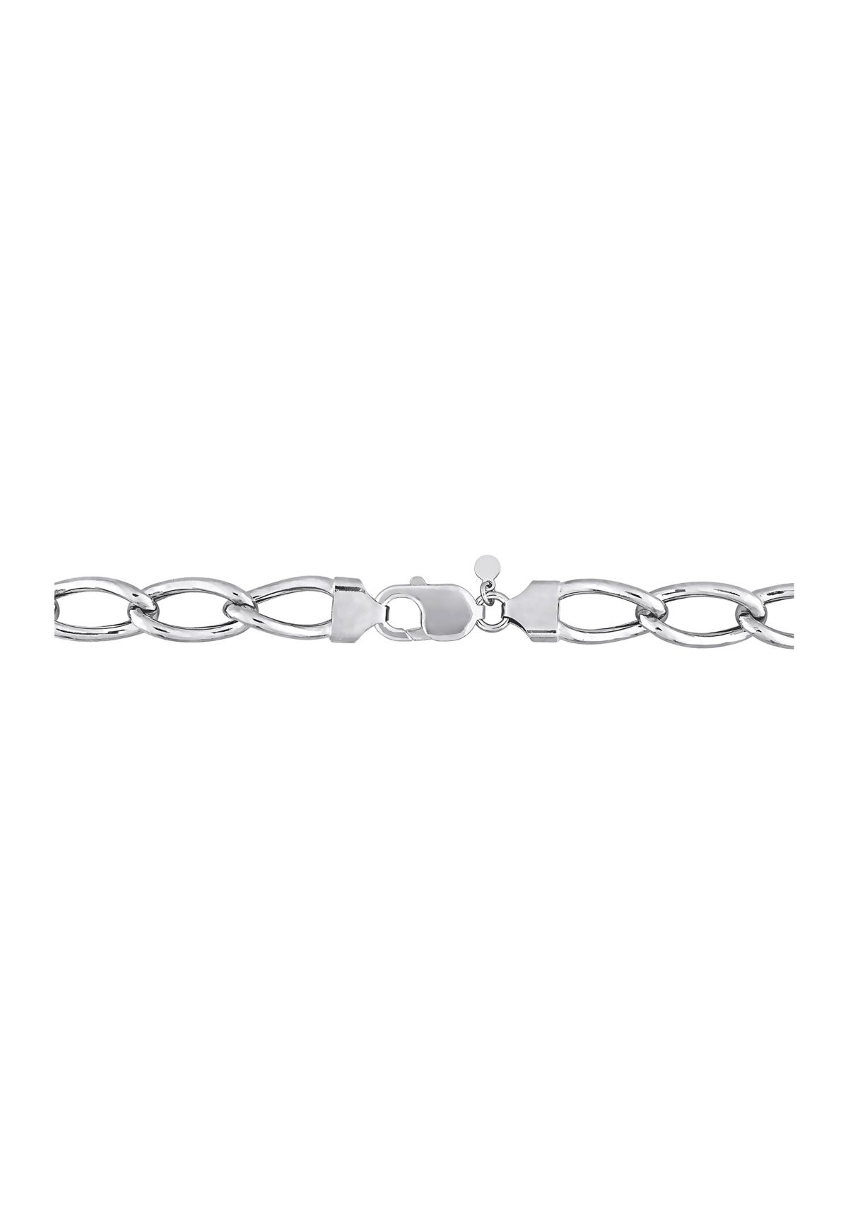 Sterling Silver Hollow Link Chain Necklace