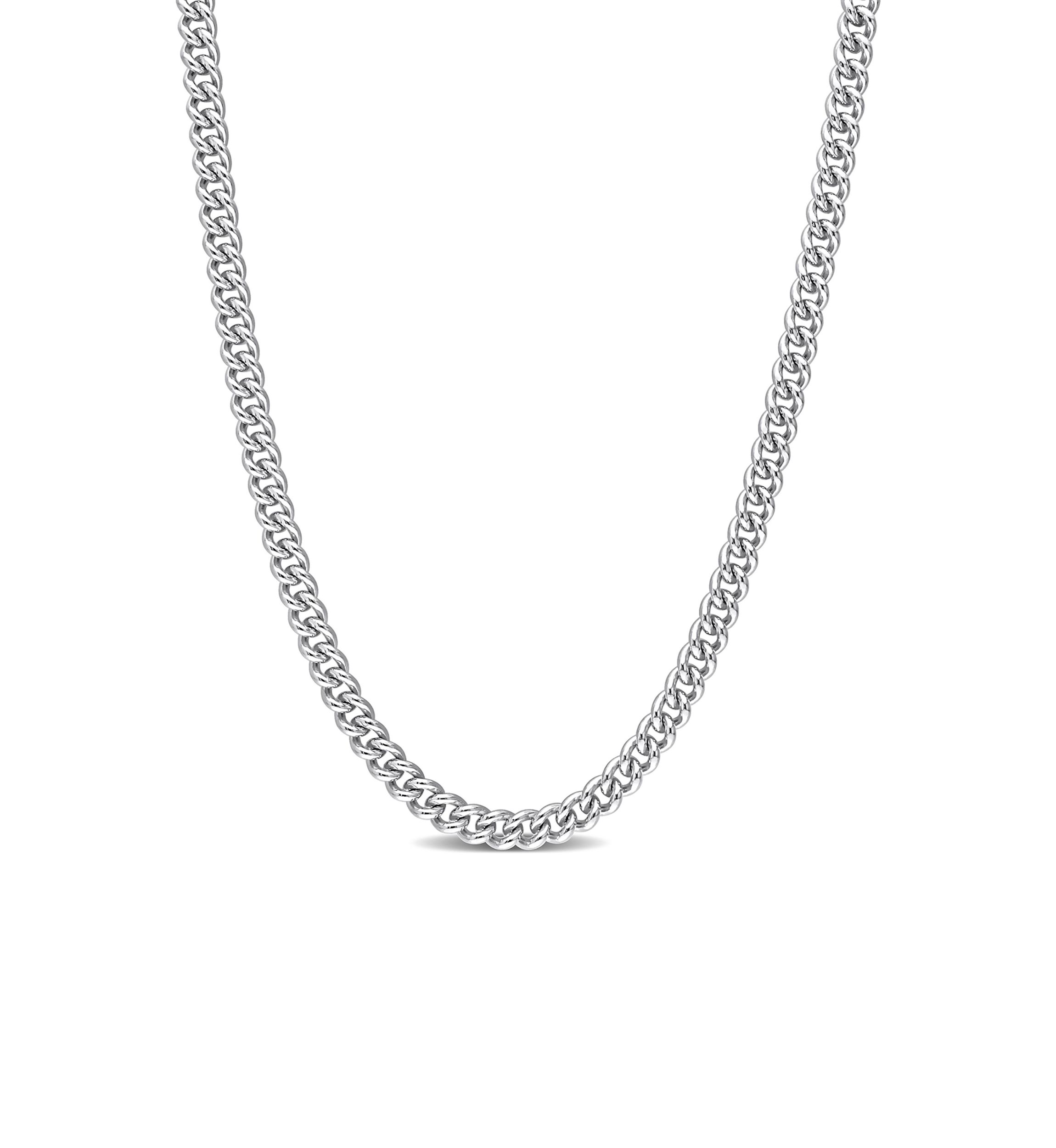 Sterling Silver 4.4mm Curb Link Chain Necklace
