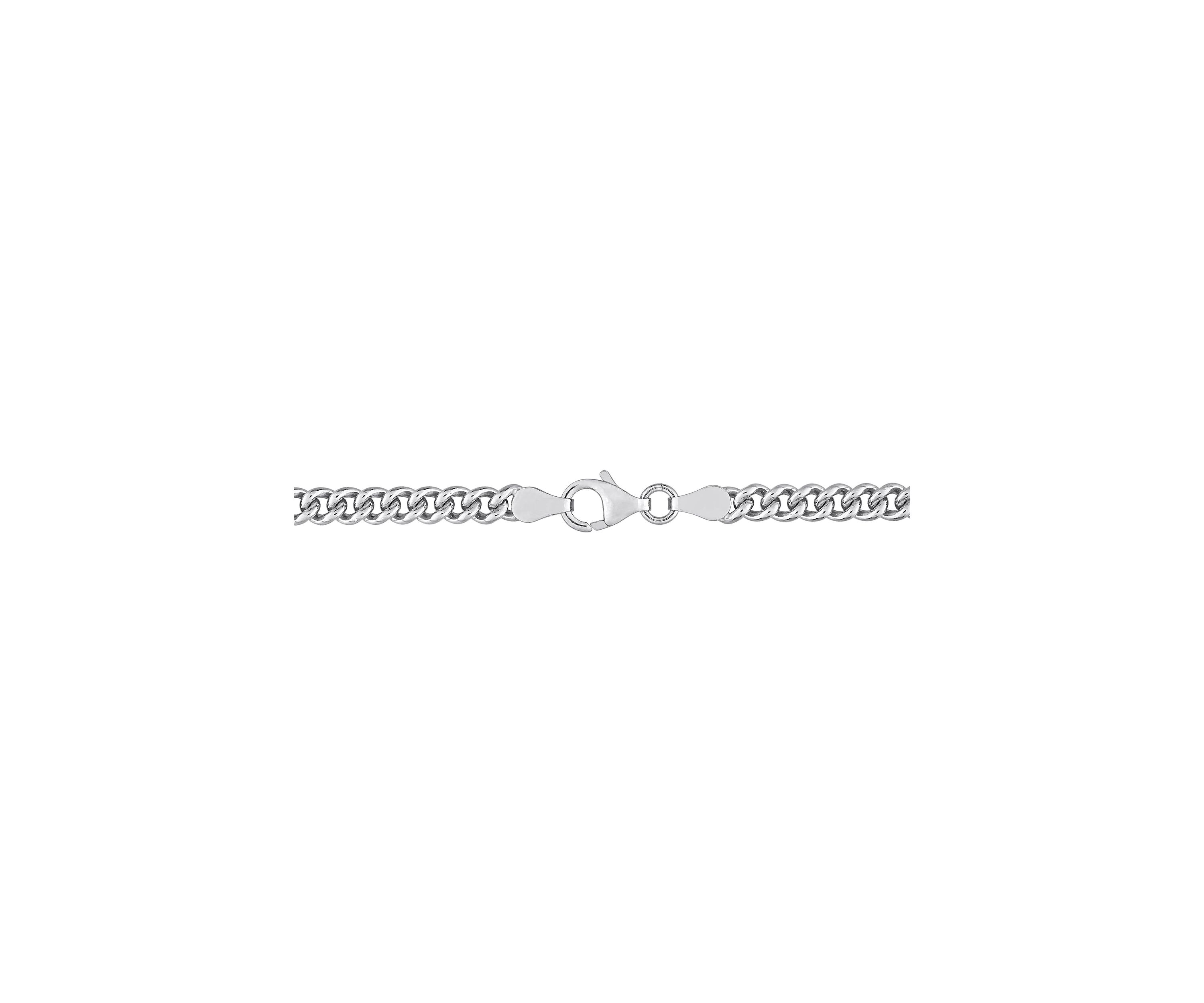 Sterling Silver 4.4mm Curb Link Chain Necklace