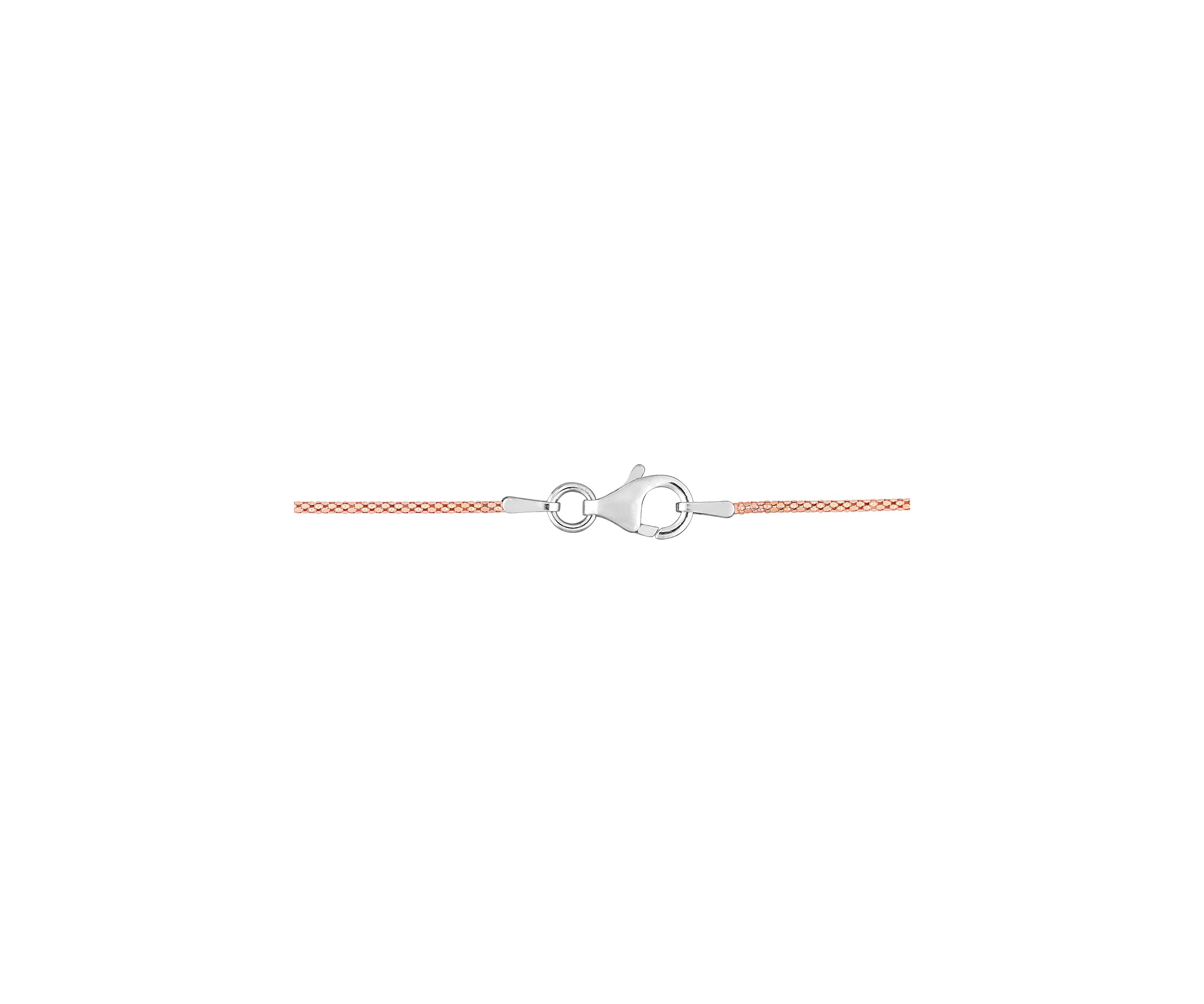 18k Rose Gold Plated Sterling Silver 6mm Ball Station Chain Necklace