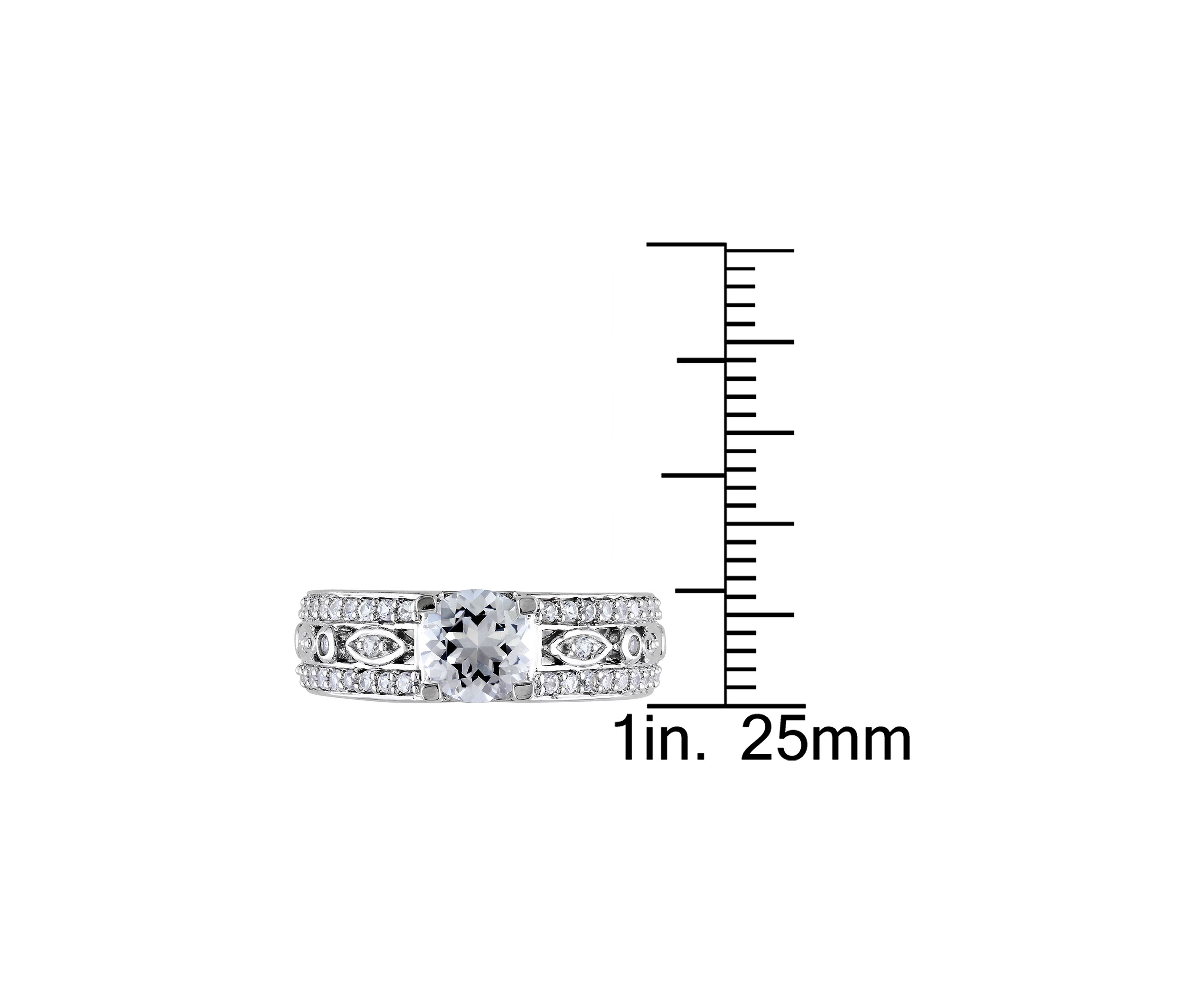 Lab Created 1.88 CT TGW Created White Sapphire Filigree Engagement Ring in Sterling Silver