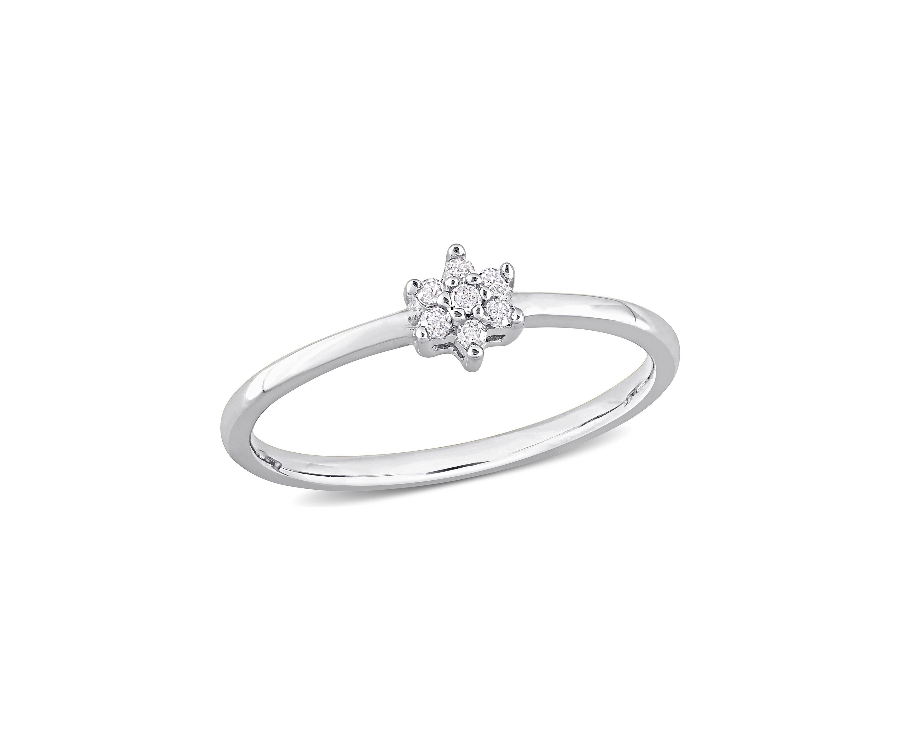Diamond Accent Promise Ring in Sterling Silver