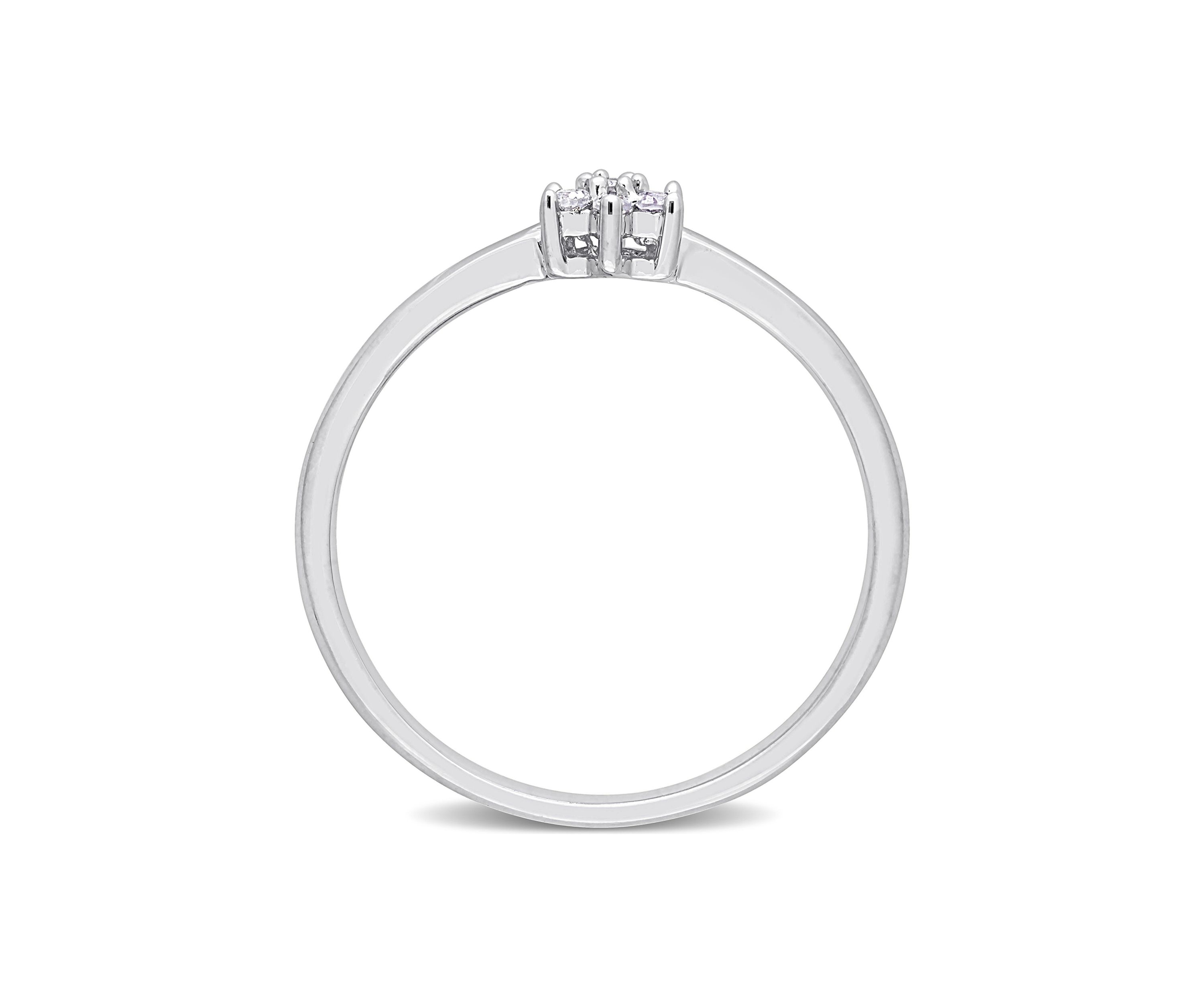Diamond Accent Promise Ring in Sterling Silver