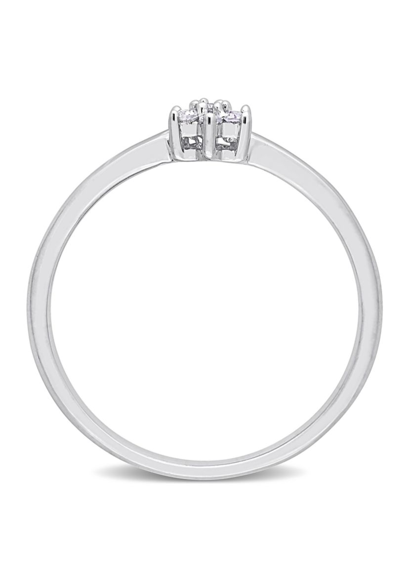 Diamond Accent Promise Ring in Sterling Silver