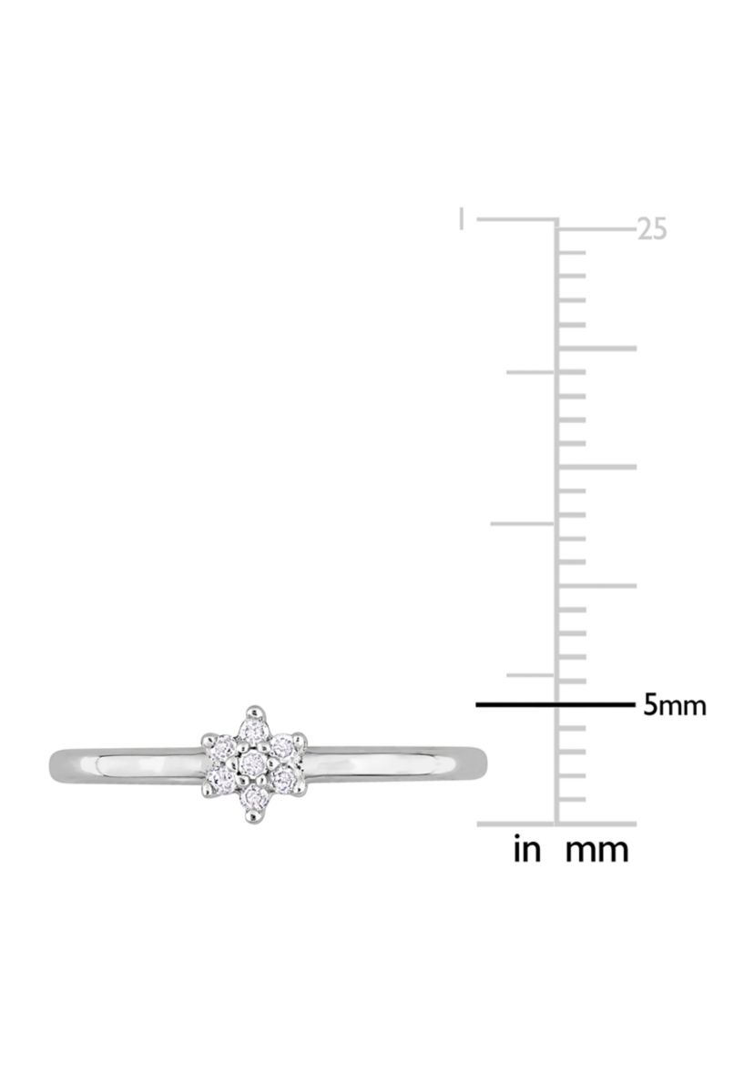 Diamond Accent Promise Ring in Sterling Silver