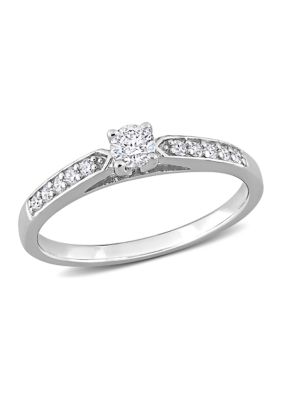 Belk & Co. 1 ct. t.w. Round White Diamond Engagement Ring in 14k White ...