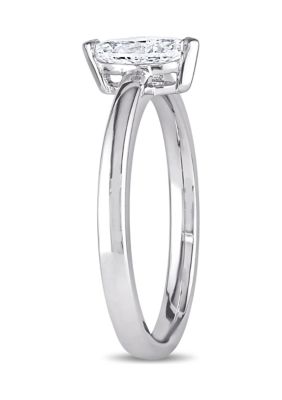 1/2 CT TW Marquise-Cut Diamond Solitaire Engagement Ring 14k White Gold