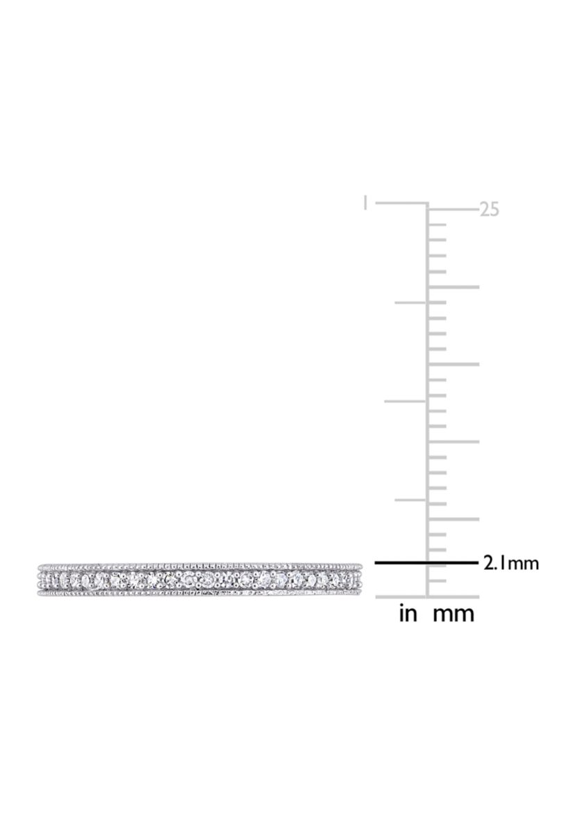 1/4 CT TW Diamond Eternity Band in 14k White Gold