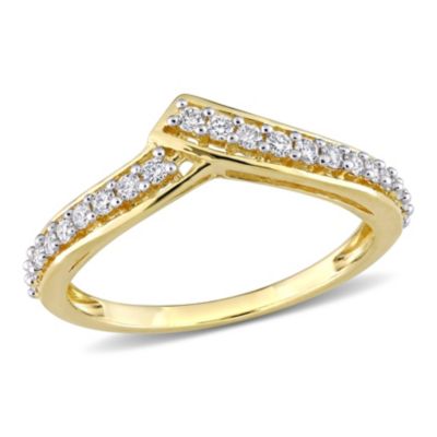 Belk & Co 1/3 ct. t.w. Diamond Chevron Design Ring in 10K Yellow Gold -  540042611742915