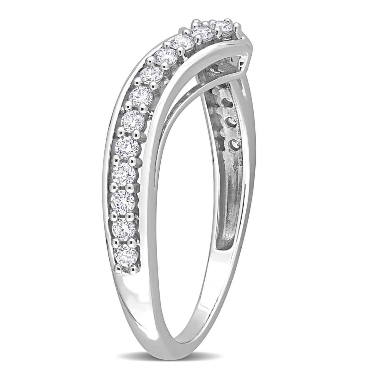 1/3 ct. t.w. Diamond Chevron Eternity Ring in 10K White Gold