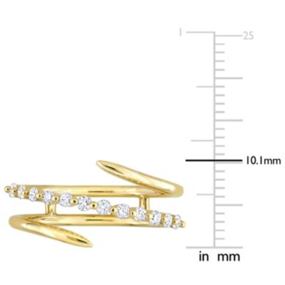 1/4 ct. t.w. Diamond Coil Ring 10K Yellow Gold