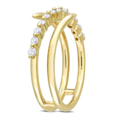 1/4 ct. t.w. Diamond Coil Ring 10K Yellow Gold