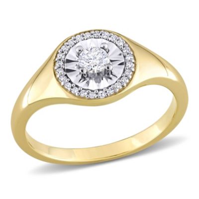 Belk & Co 1/4 Ct. T.w. Diamond Ring In 10K Yellow Gold, 8 -  0075000226910