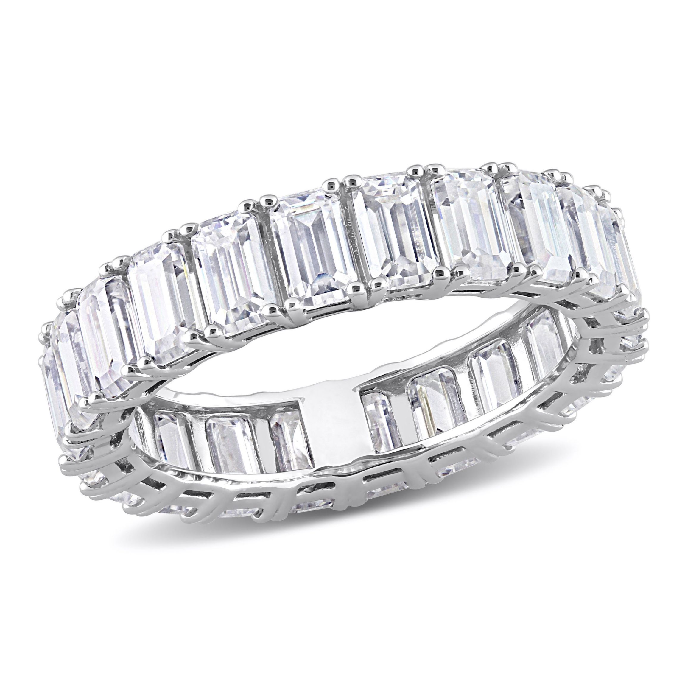 Belk Lab Created Emerald Cut Created Moissanite Eternity