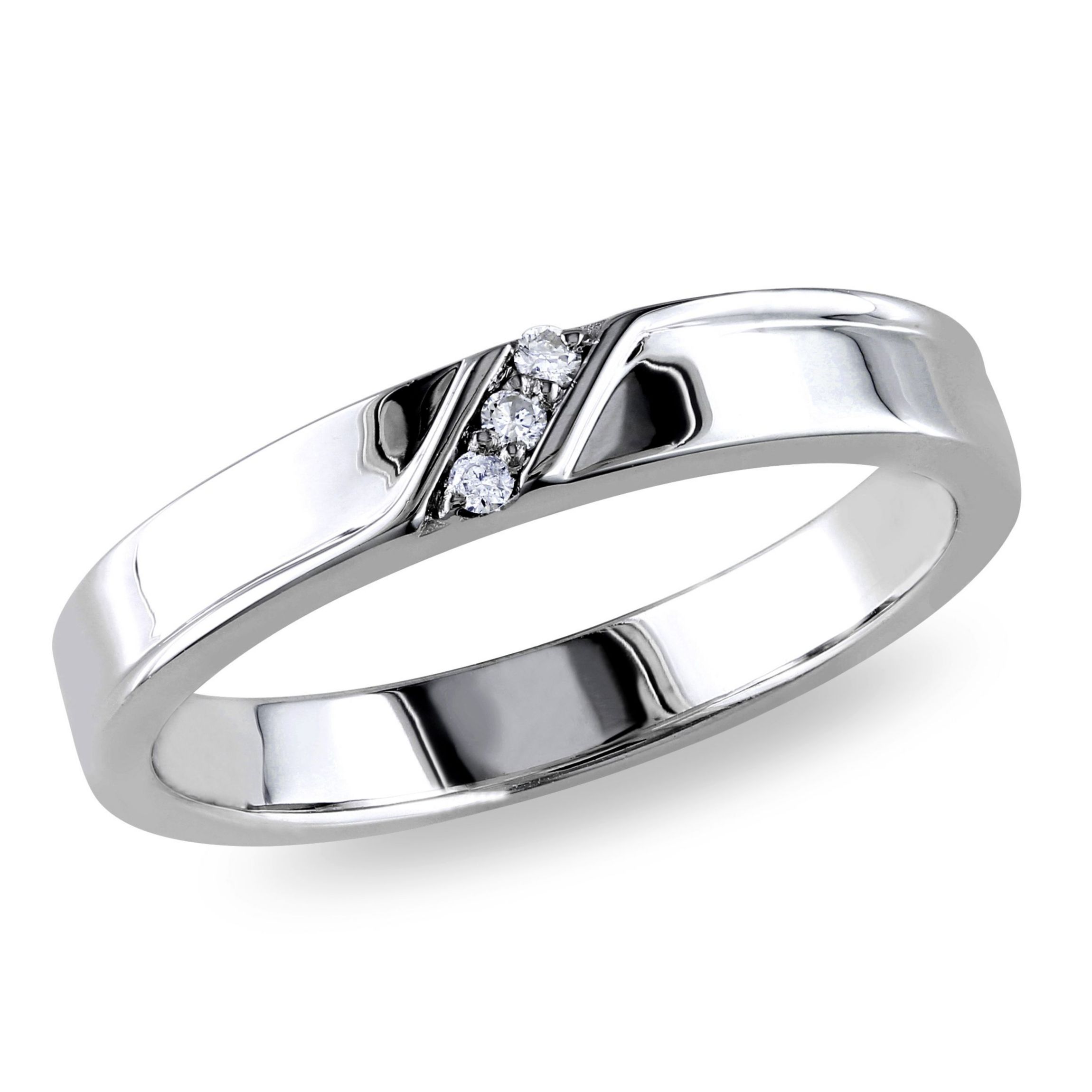 1/10 ct. t.w. Diamond Mens Ring in Sterling Silver