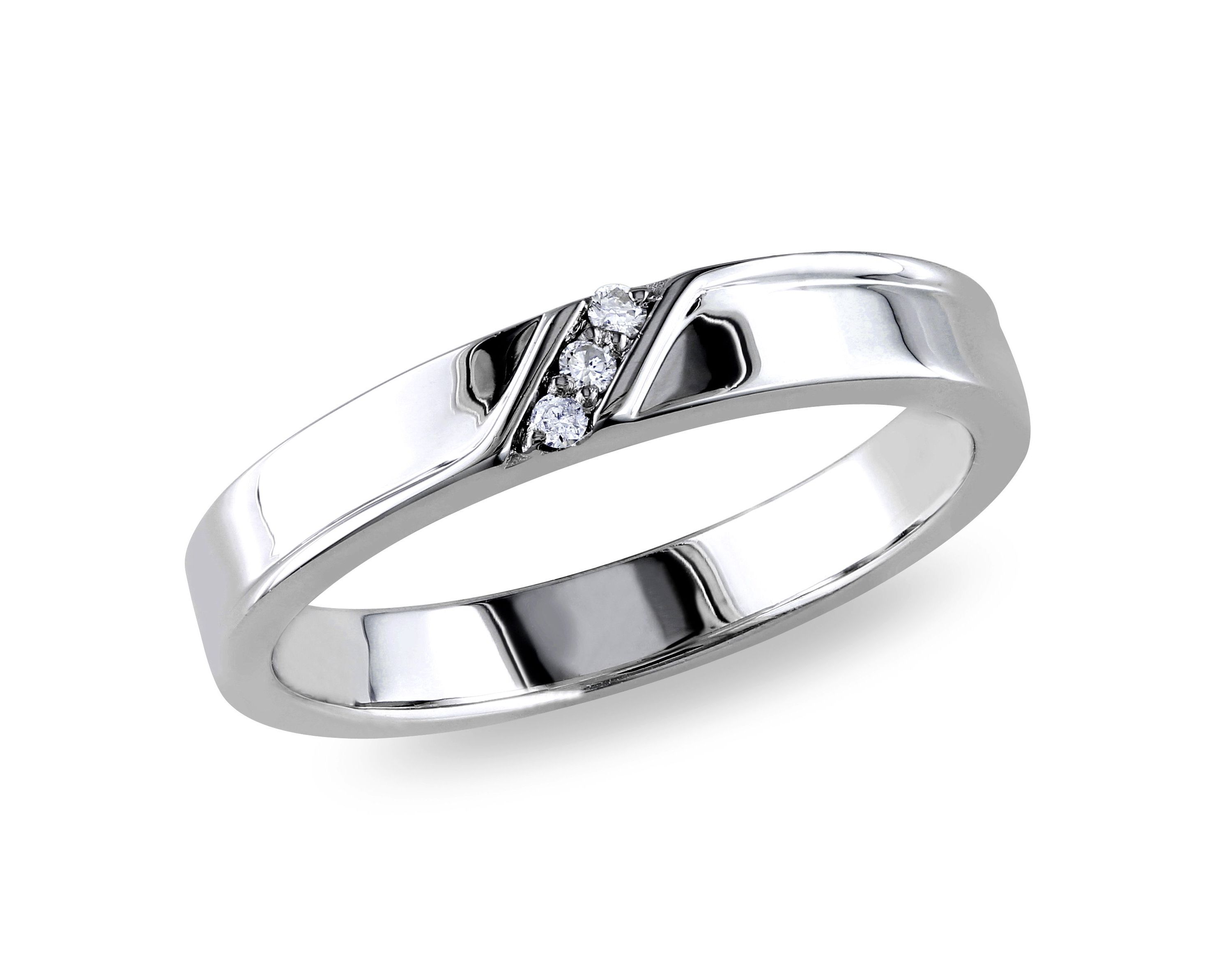 1/10 ct. t.w. Diamond Mens Ring in Sterling Silver