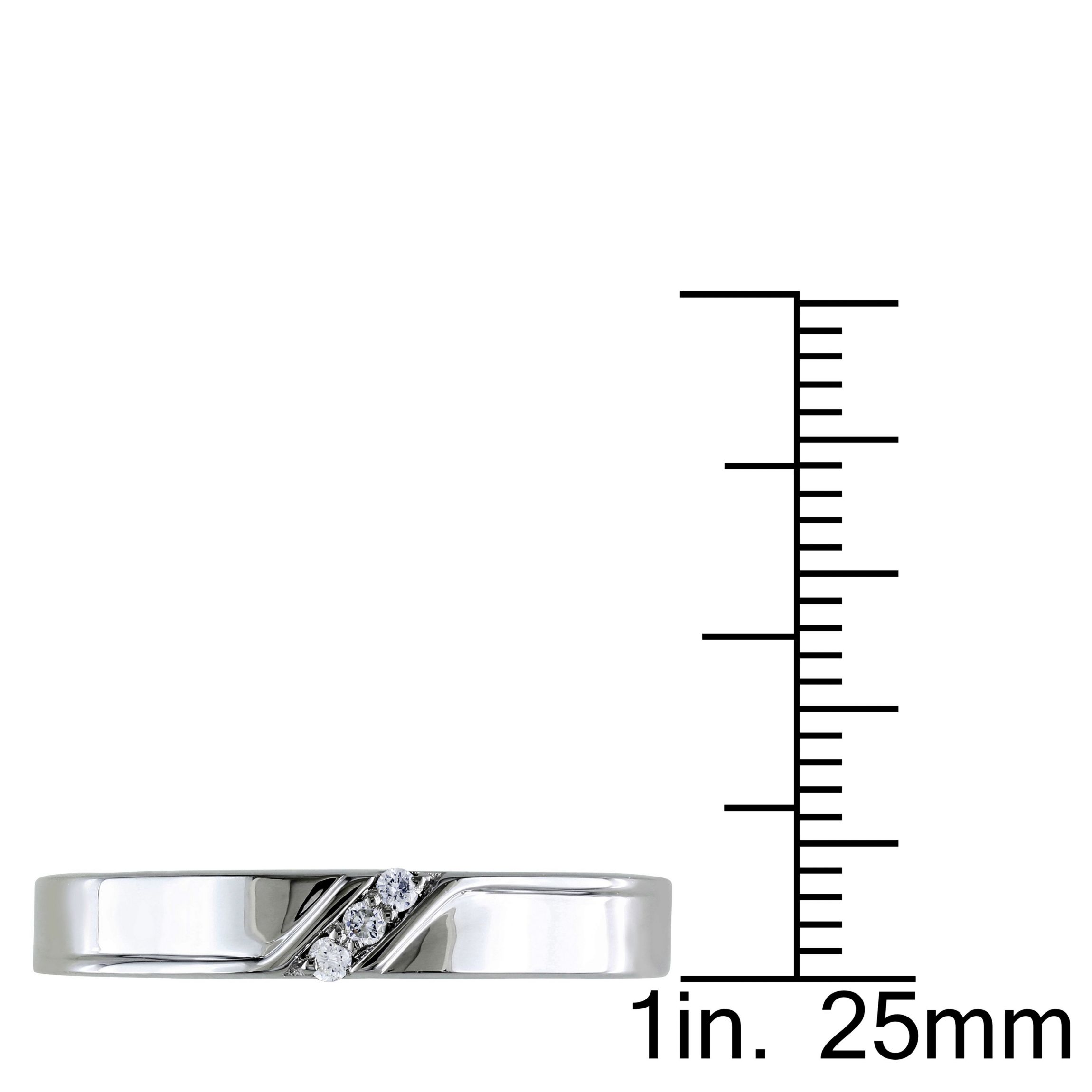 1/10 ct. t.w. Diamond Mens Ring in Sterling Silver
