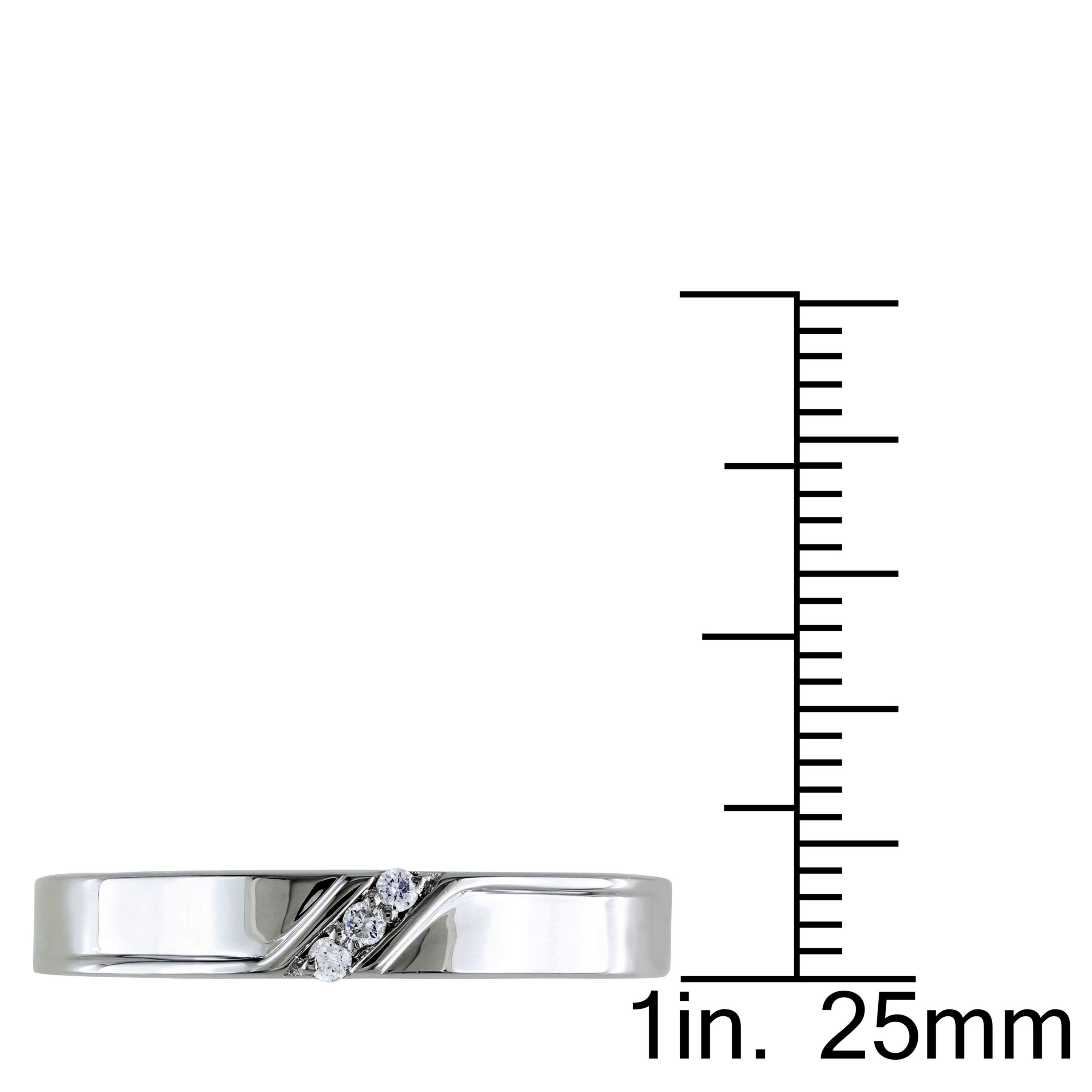 1/10 ct. t.w. Diamond Mens Ring in Sterling Silver