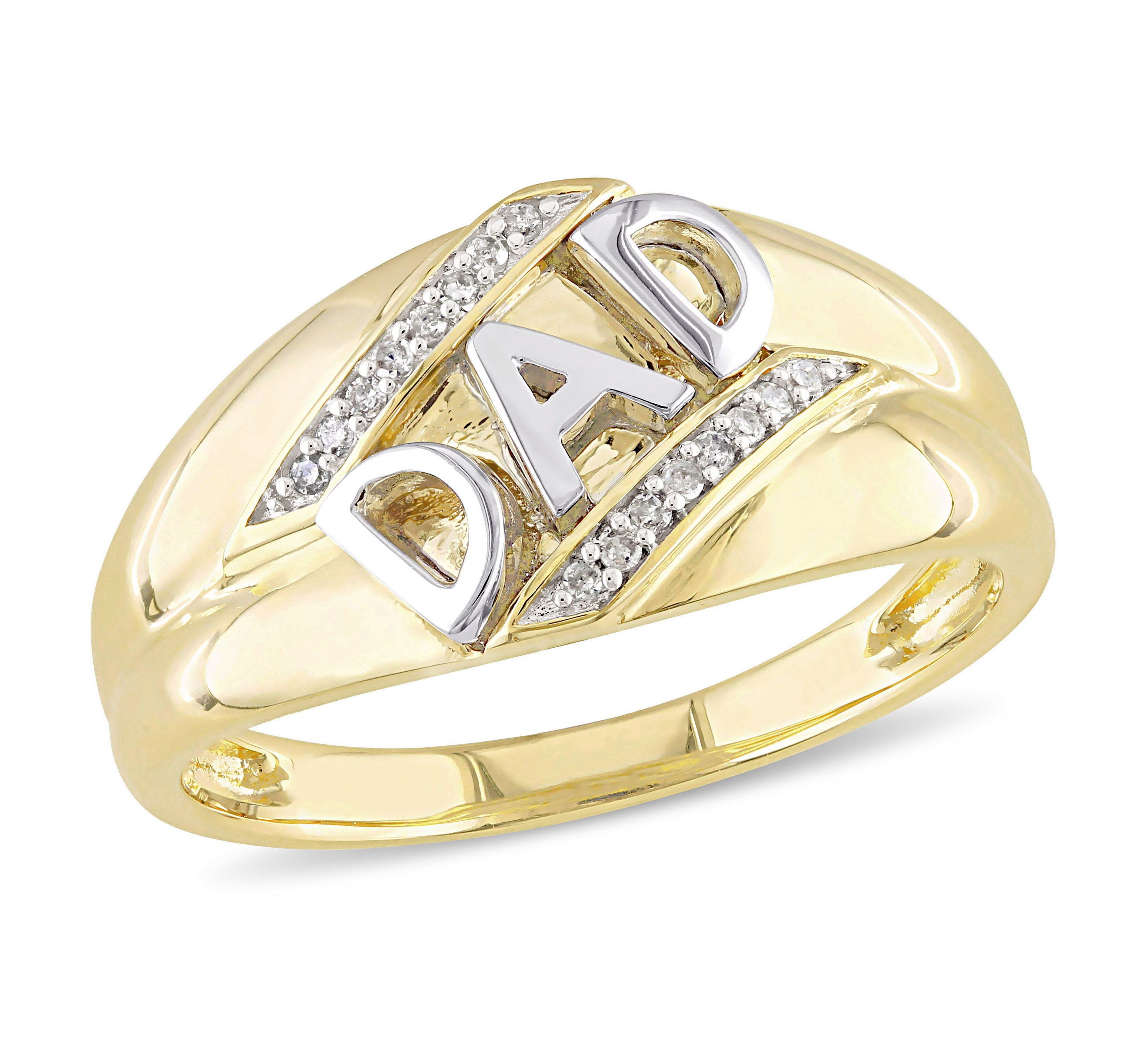 1/10 ct. t.w. Diamond Mens Ring in 10K Yellow Gold