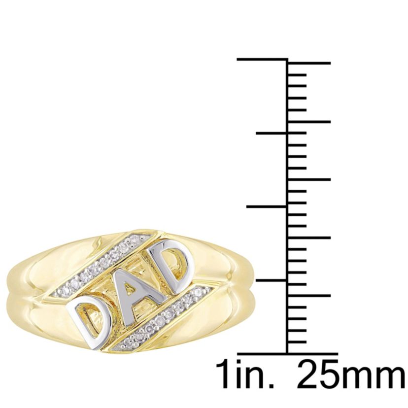 1/10 ct. t.w. Diamond Mens Ring in 10K Yellow Gold