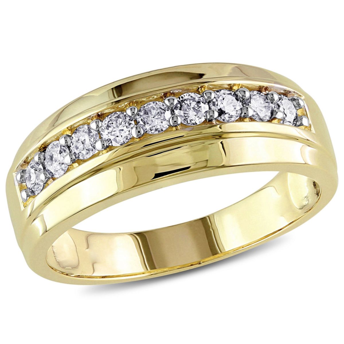 1/2 ct. t.w. Diamond Mens Ring in 10K Yellow Gold