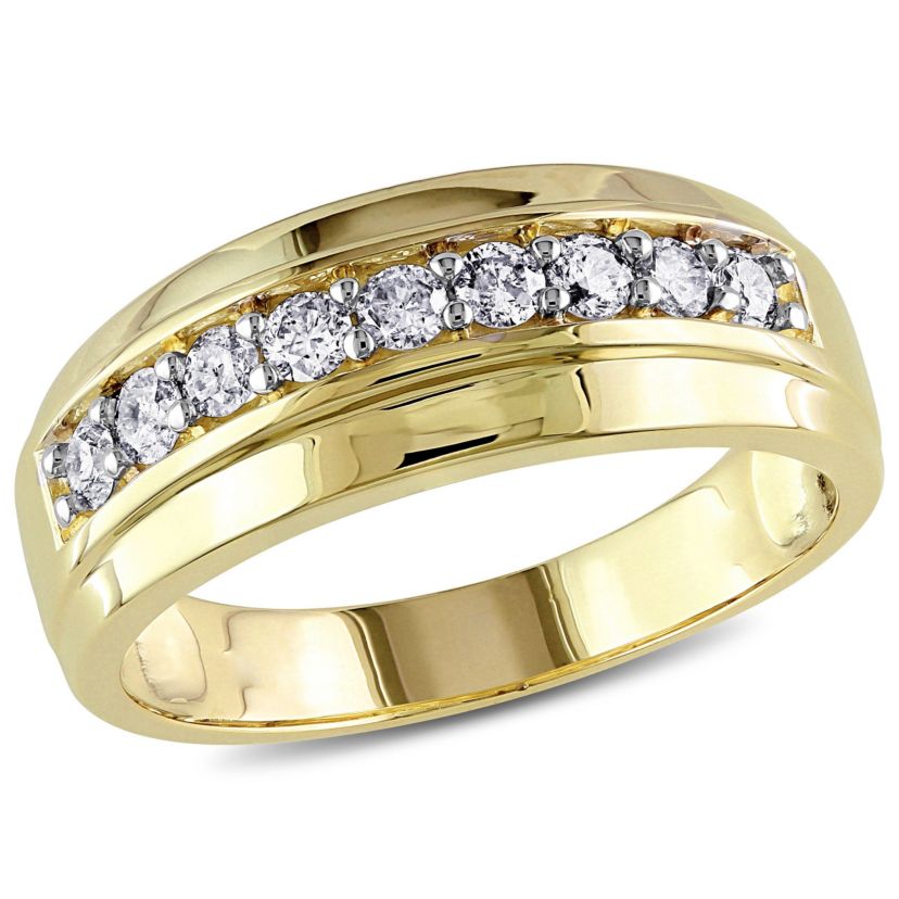1/2 ct. t.w. Diamond Mens Ring in 10K Yellow Gold
