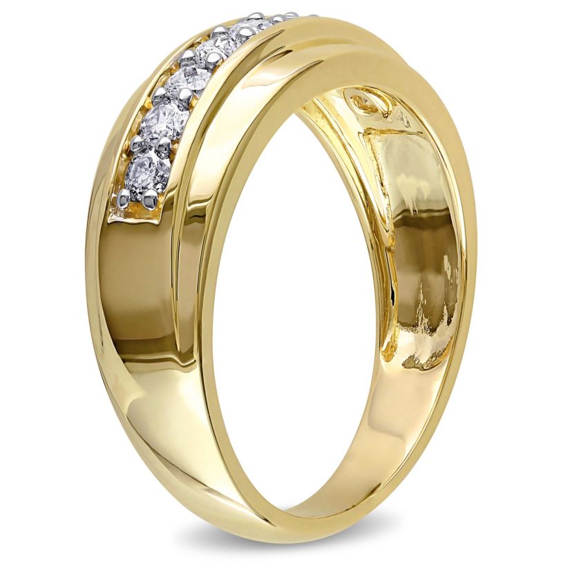 1/2 ct. t.w. Diamond Mens Ring in 10K Yellow Gold