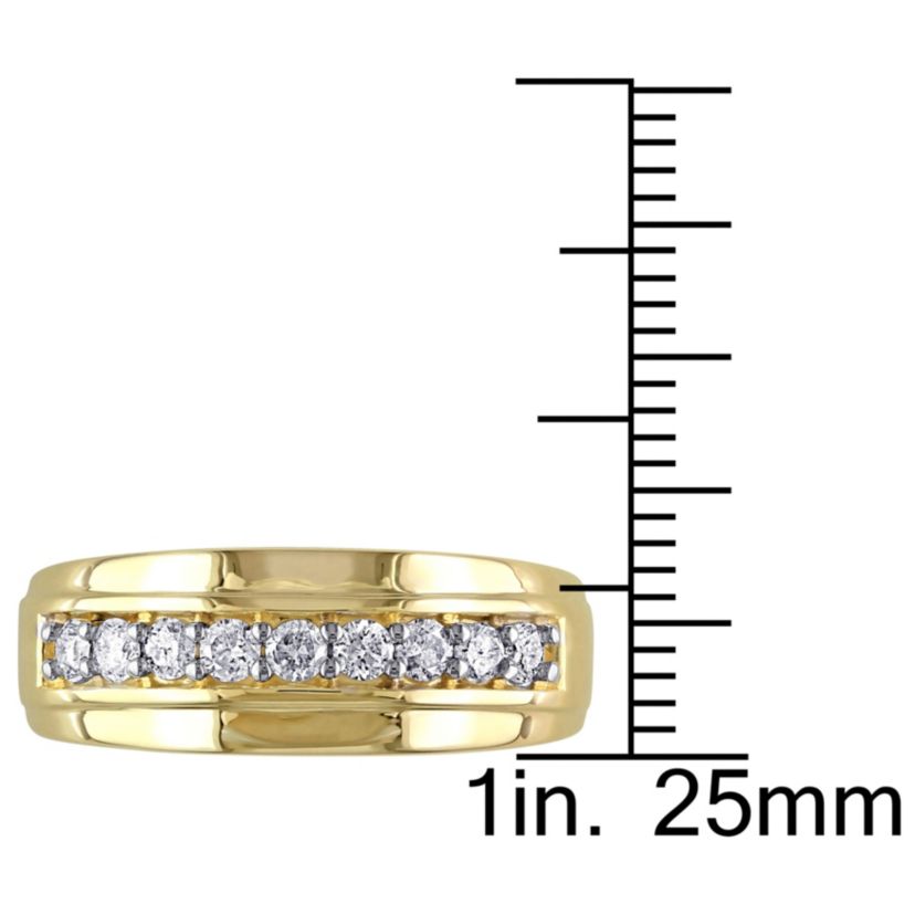 1/2 ct. t.w. Diamond Mens Ring in 10K Yellow Gold