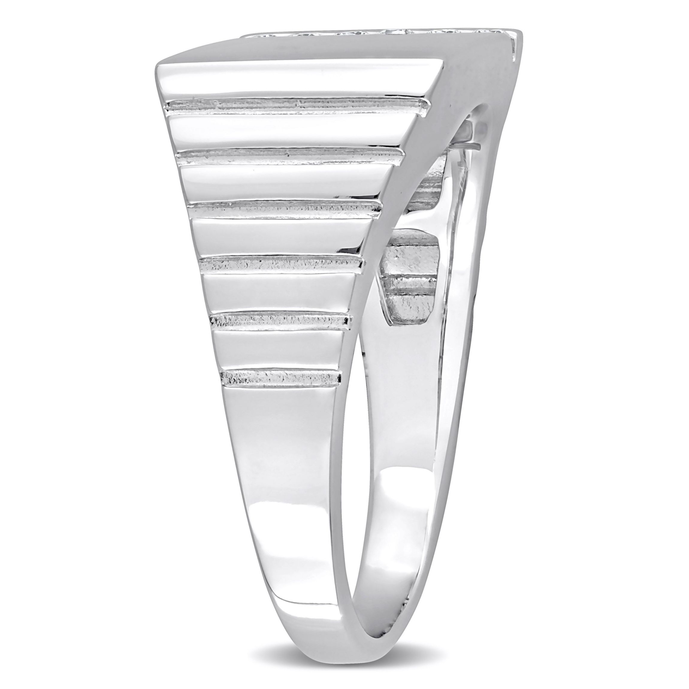 1/10 ct. t.w. Diamond Mens Ring in Sterling Silver