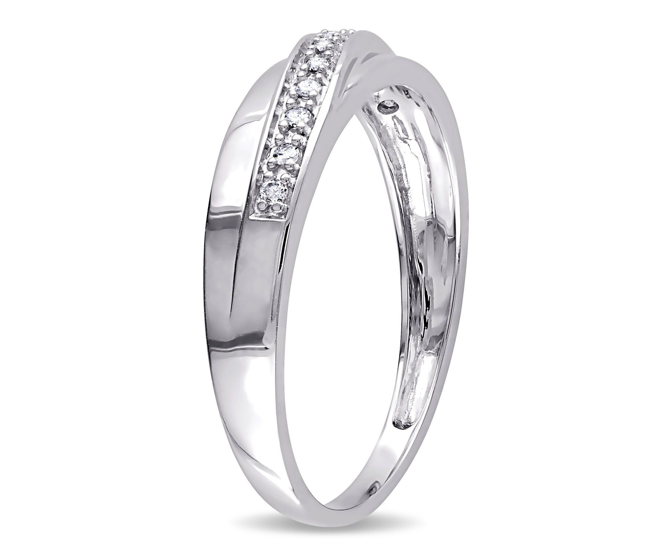 1/10 ct. t.w. Diamond Mens Ring in 10K White Gold
