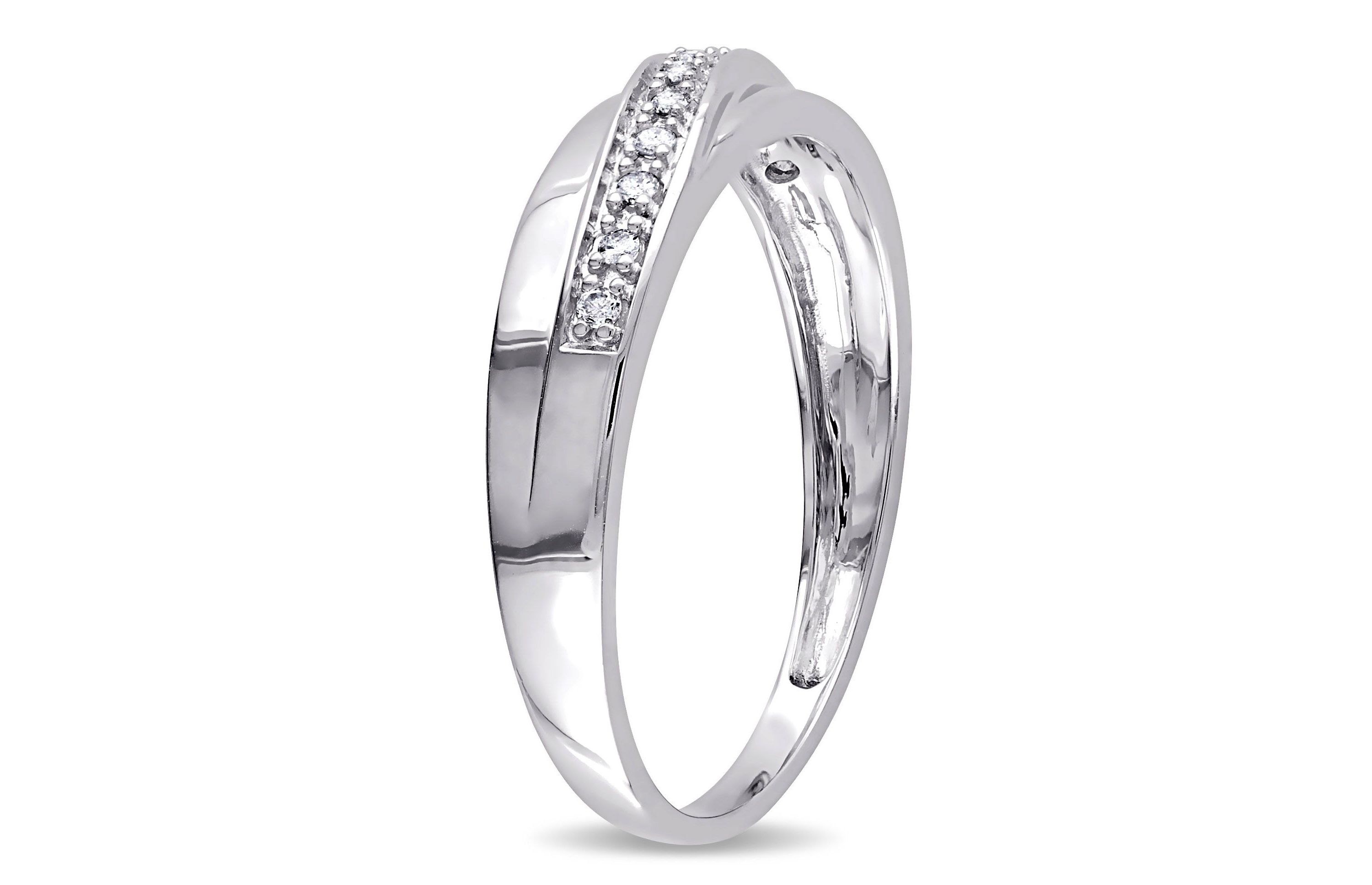 1/10 ct. t.w. Diamond Mens Ring in 10K White Gold