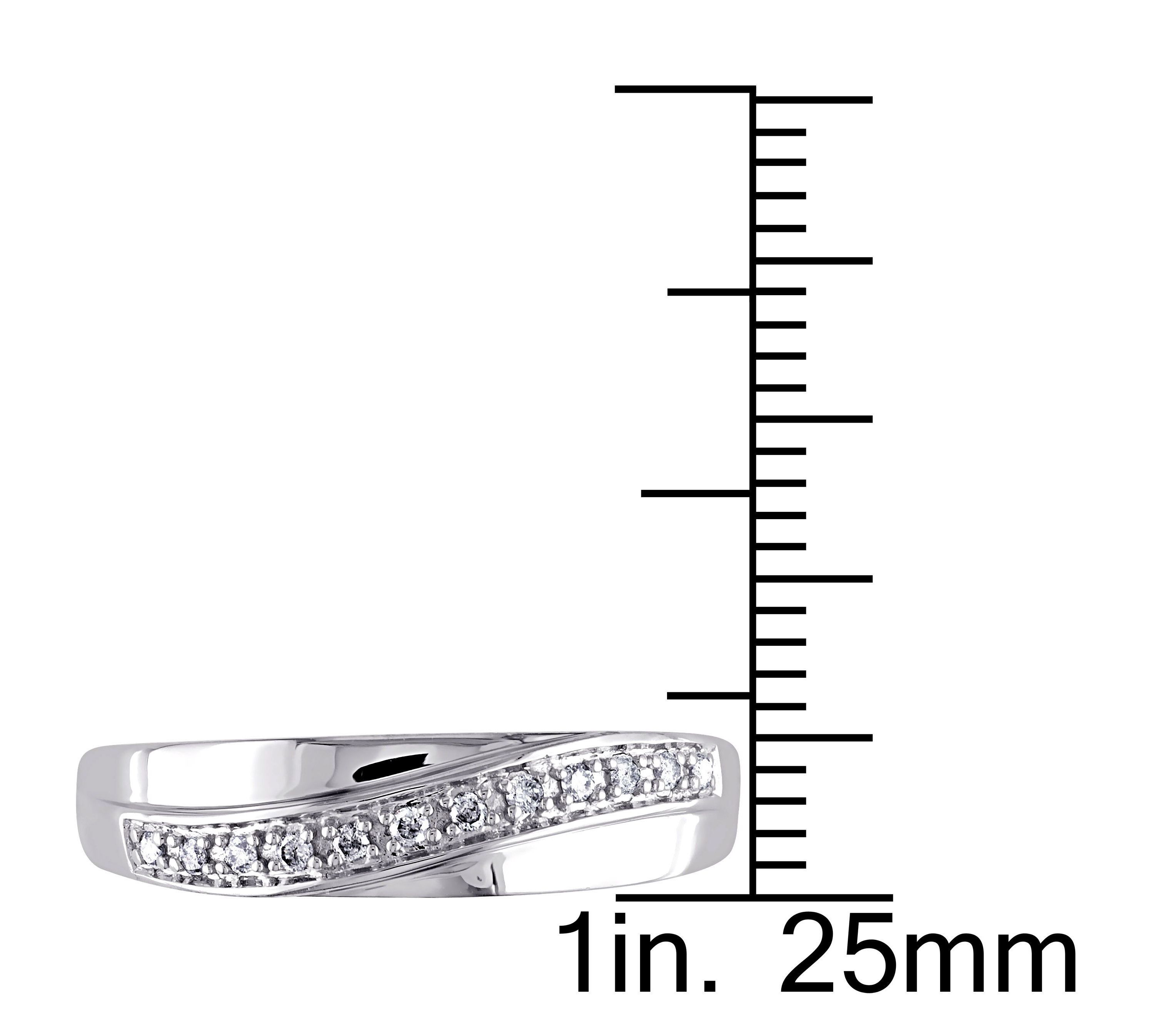 1/10 ct. t.w. Diamond Mens Ring in 10K White Gold