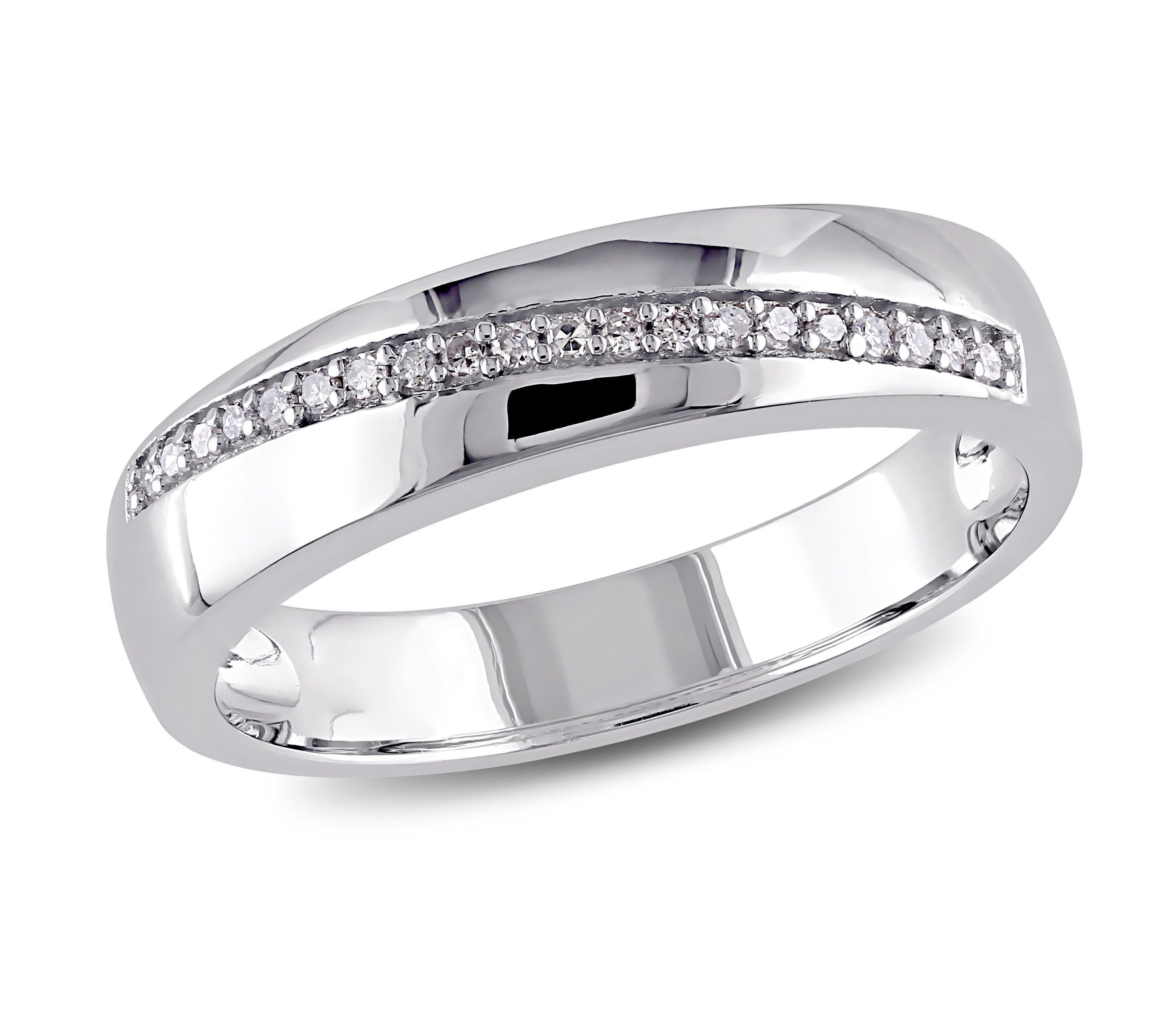 1/10 ct. t.w. Diamond Mens Ring in Sterling Silver