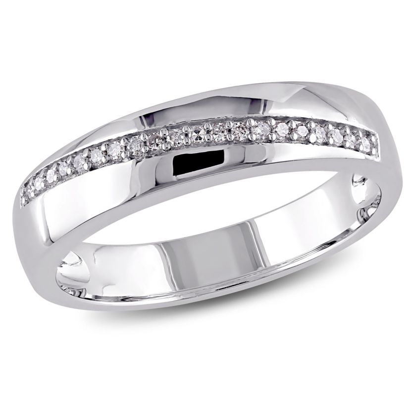 1/10 ct. t.w. Diamond Mens Ring in Sterling Silver