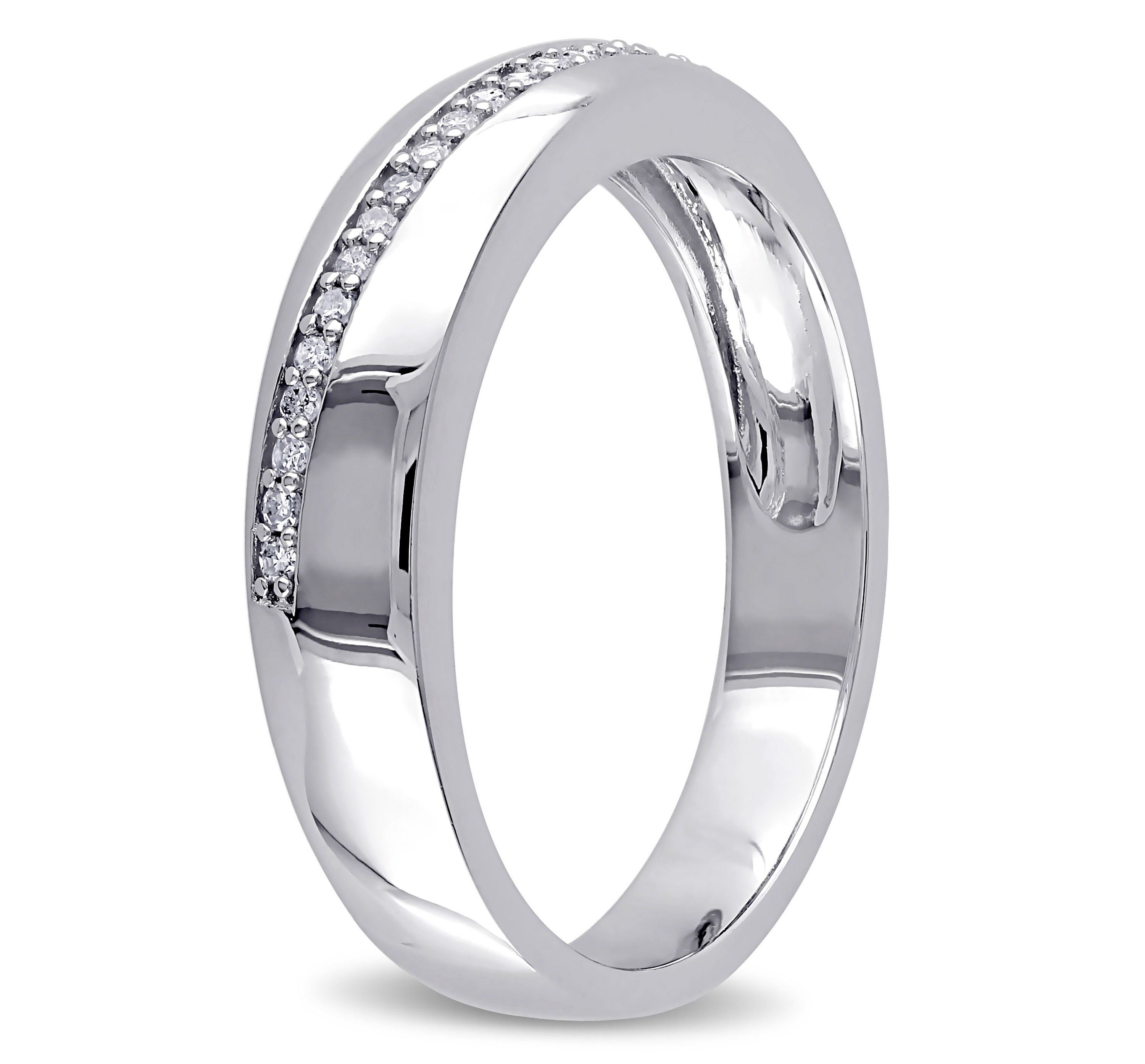 1/10 ct. t.w. Diamond Mens Ring in Sterling Silver