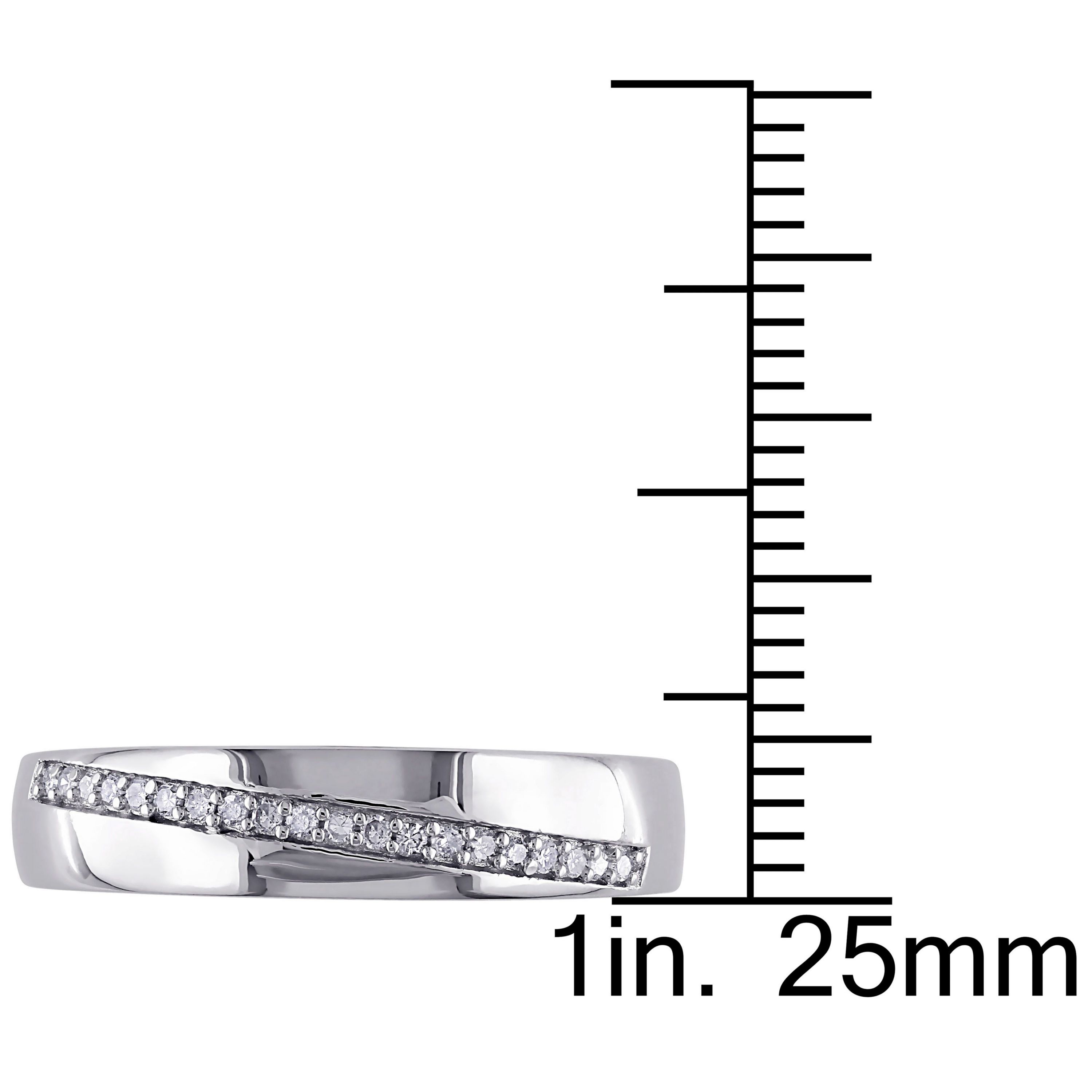 1/10 ct. t.w. Diamond Mens Ring in Sterling Silver