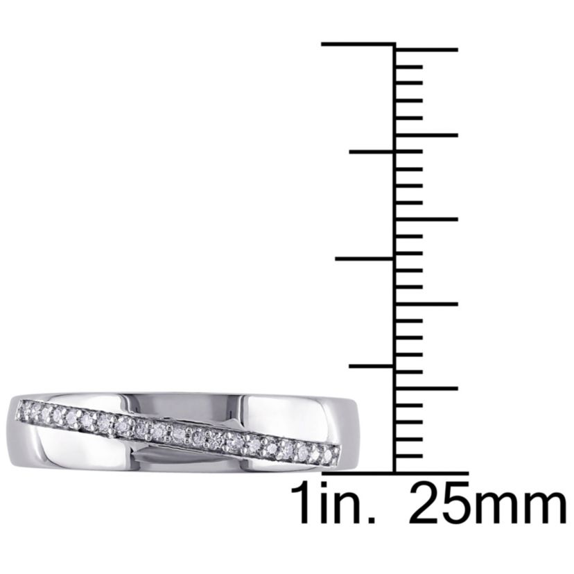 1/10 ct. t.w. Diamond Mens Ring in Sterling Silver