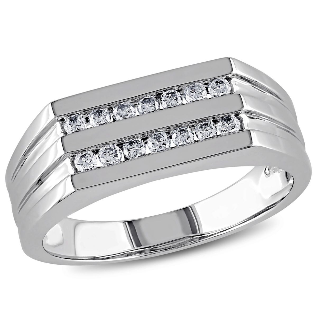 1/3 ct. t.w. Diamond Mens Ring in 10K White Gold