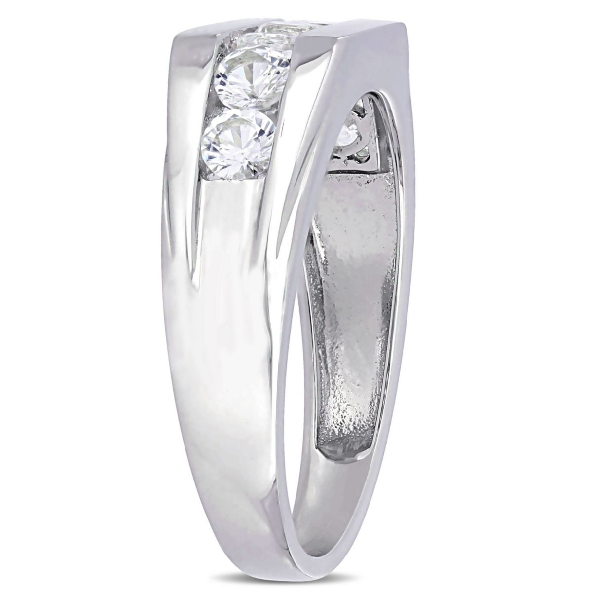 Lab Created Created White Sapphire Mens Ring in Sterling Silver