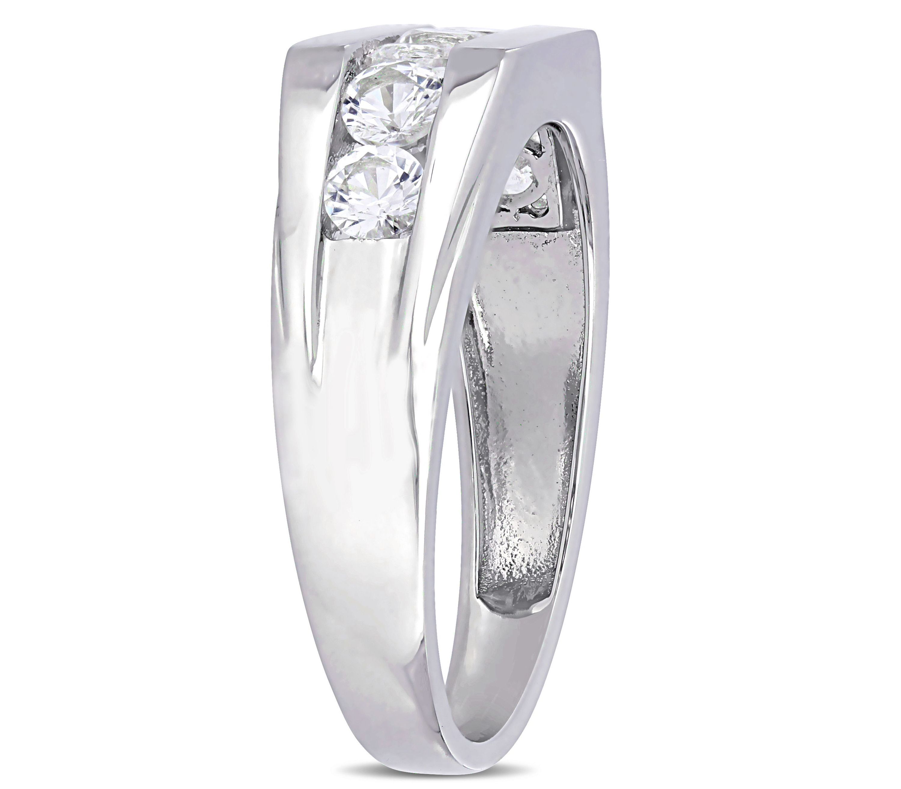 Lab Created Created White Sapphire Mens Ring in Sterling Silver