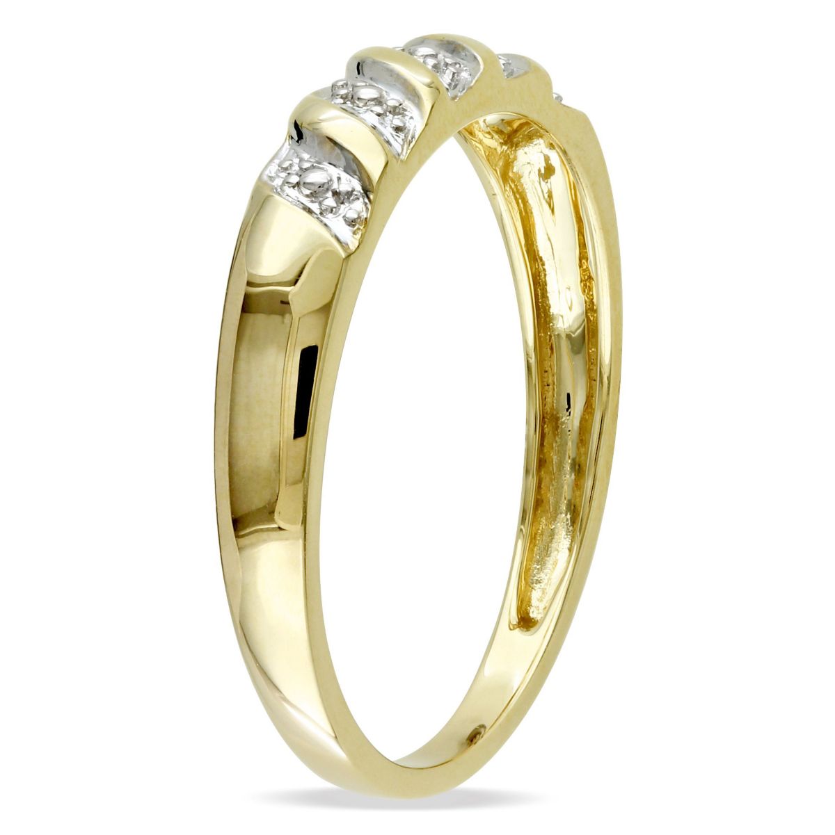 Mens Wedding Band Ring in 10K Yellow Gold