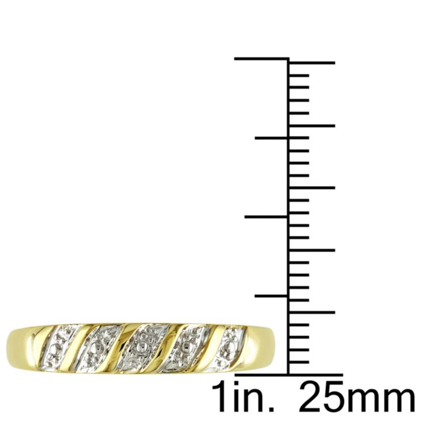 Mens Wedding Band Ring in 10K Yellow Gold